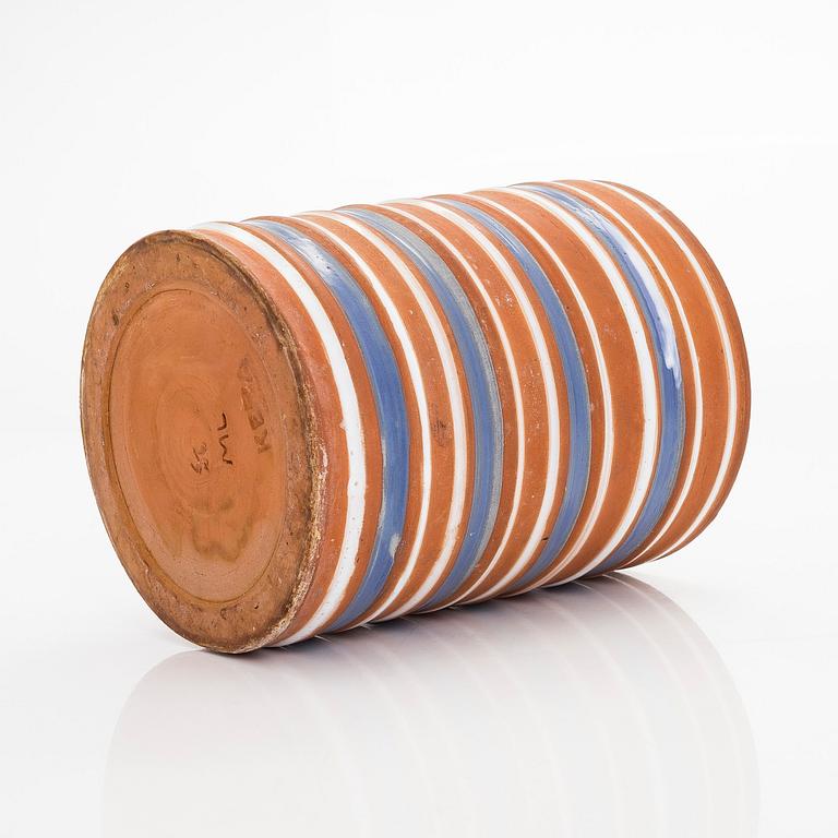 Marita Lybeck, a ceramic vase signed ML, KERA.