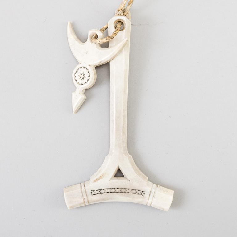 A traditional sami ceremonial drum, modern manufacture.