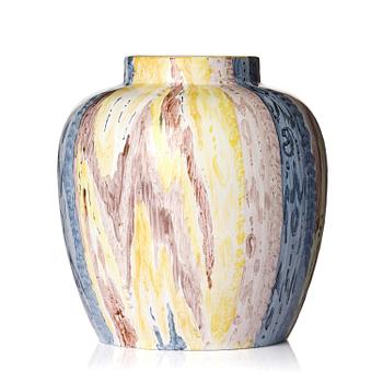 448A. A Swedish faience 'trompe-l'œil' jar, Marieberg, 1758-66.