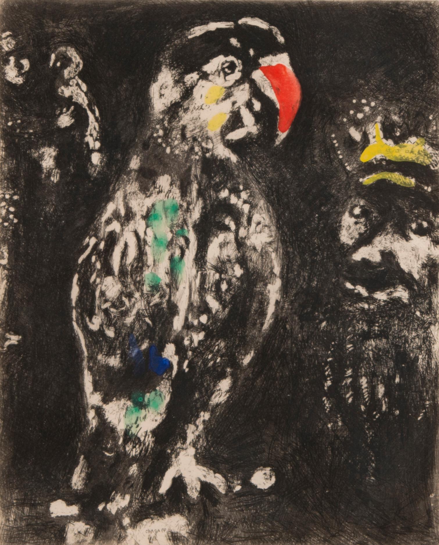 MARC CHAGALL, etching, plate signed.