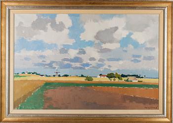 RICHARD BJÖRKLUND, olja på duk, signerad.