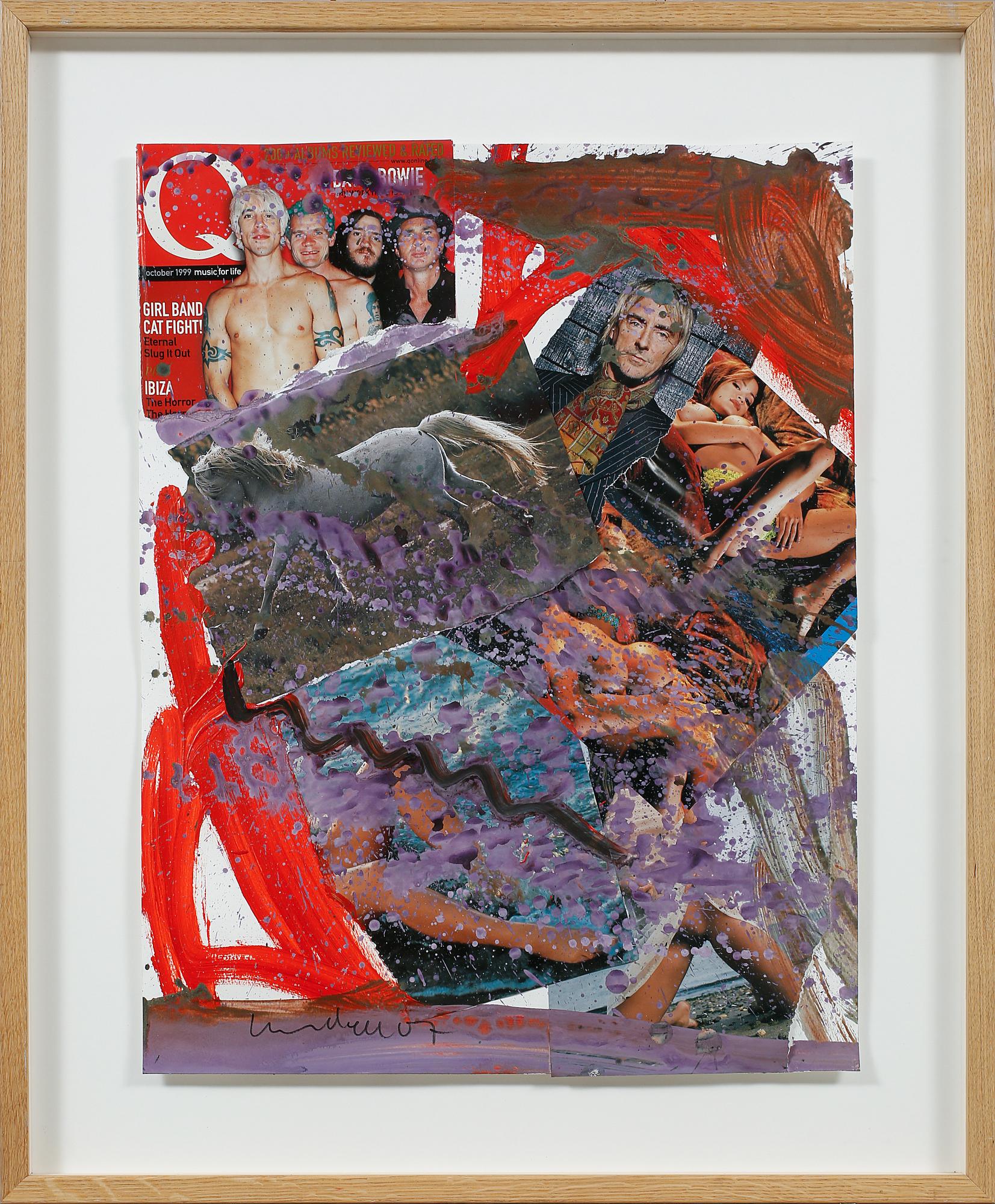 ULF LUNDELL, blandteknik/collage, signerad och daterad 07.