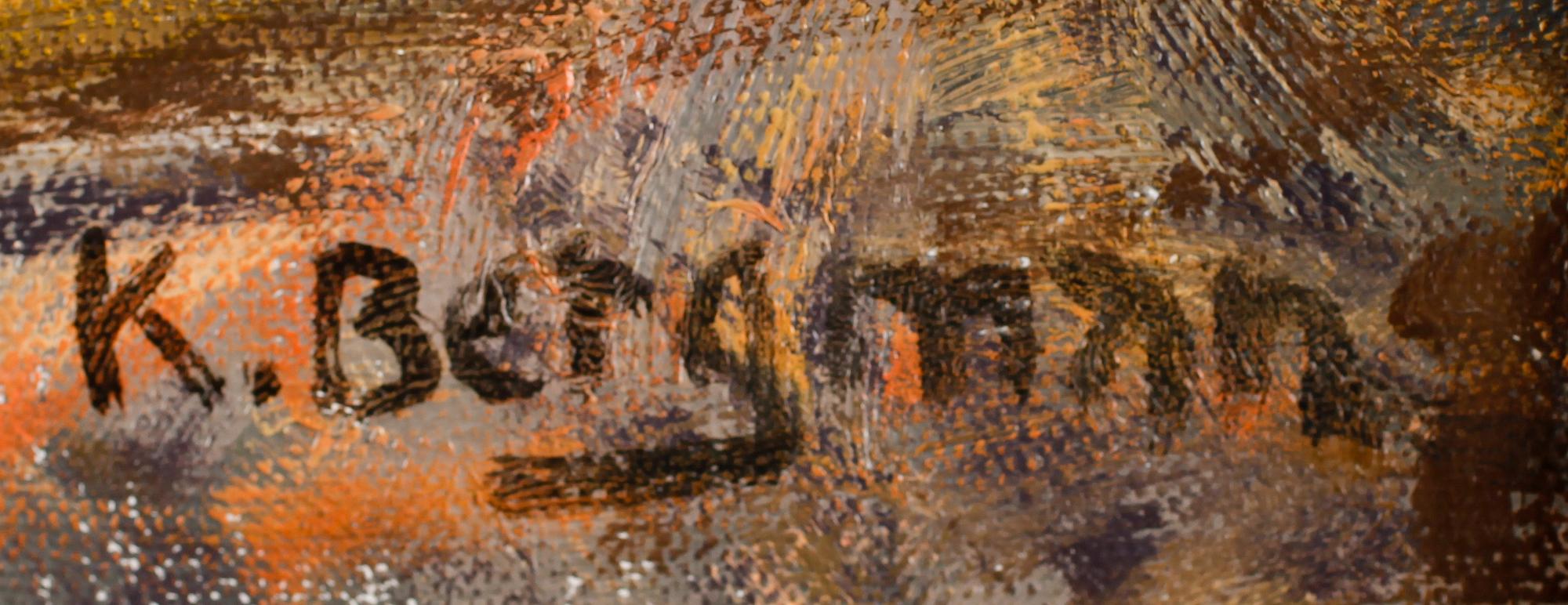 KARL BERGMAN, olja på duk, signerad.