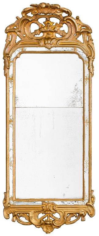 A Swedish Rococo 18th century mirror.