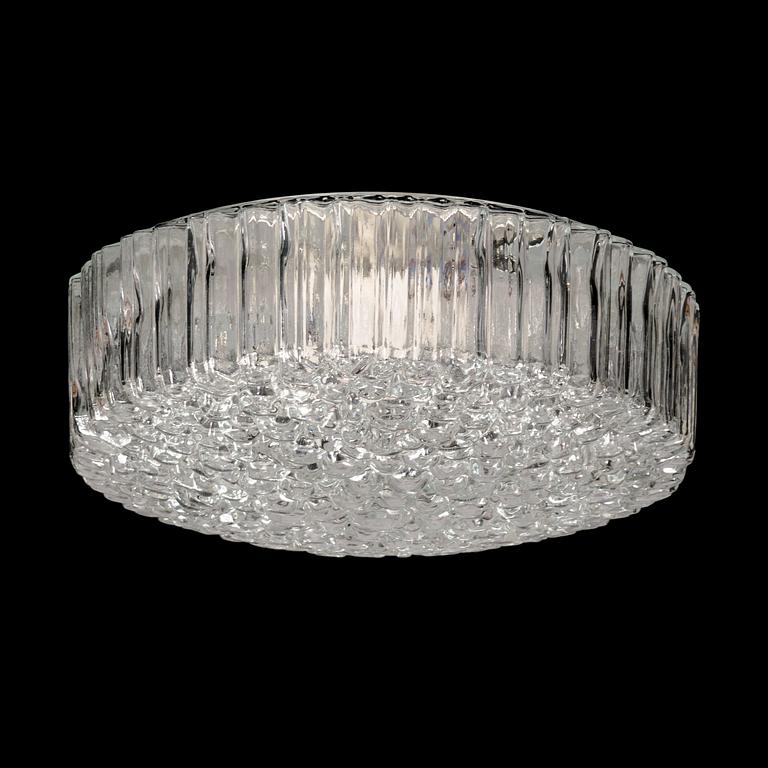 Helena Tynell, Glass ceiling light model A668 for Glashütte Limburg, Germany 1960s-70s.
