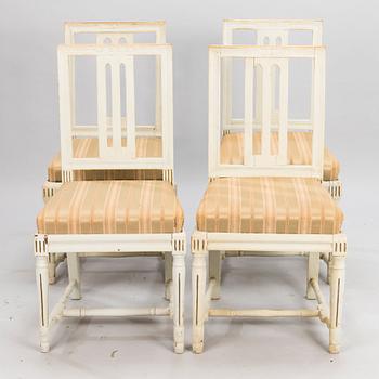 Four early 19th Century chairs.