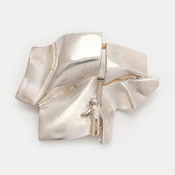 Björn Weckström, brosch "Främling på Io", sterling silver. Lapponia 1980.