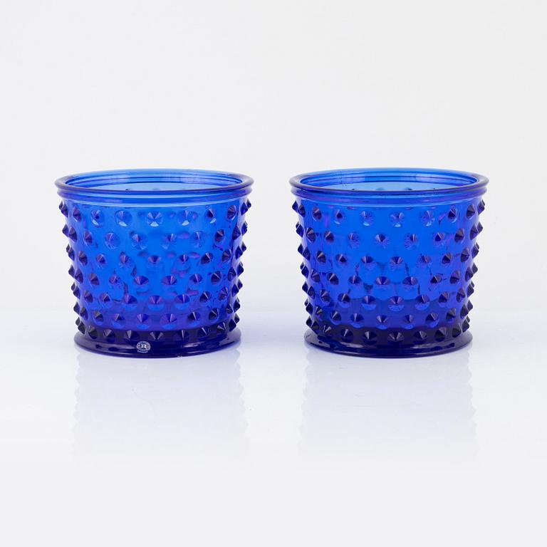 Josef Frank, ytterfoder, ett par, glas, "Hortus", Reijmyre för Firma Svenskt Tenn.