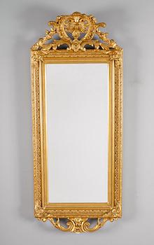 SPEGEL, bronserad, 1800-talets andra hälft.