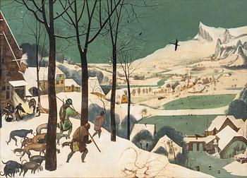 Pieter Brueghel dä, copy after, The Hunters in the Snow.