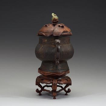 A bronze censer, Ming dynasty (1368-1644).