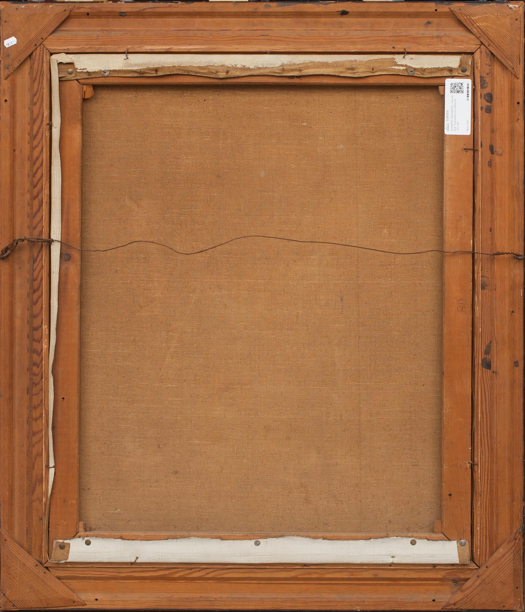 GUNNAR WEINBERG, olja på duk. Signerad och daterad -22.