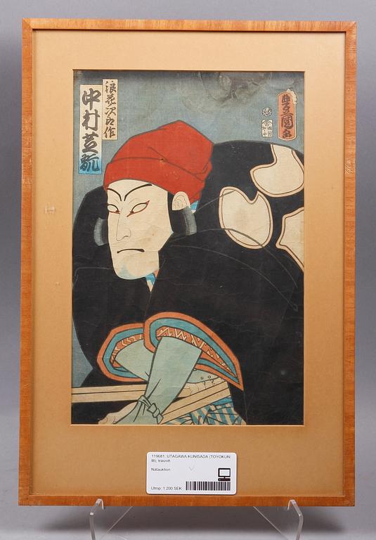 UTAGAWA KUNISADA (TOYOKUNI III), träsnitt.