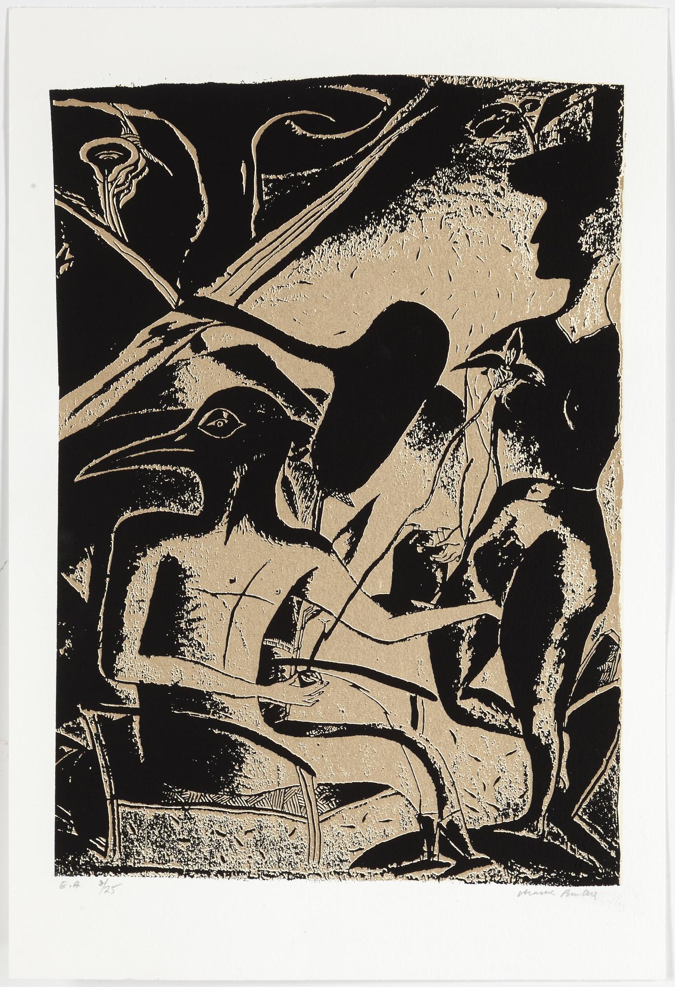 CHANNA BANKIER, mapp med 8 färgserigrafier, signerade och numrerade EA 7/25 .