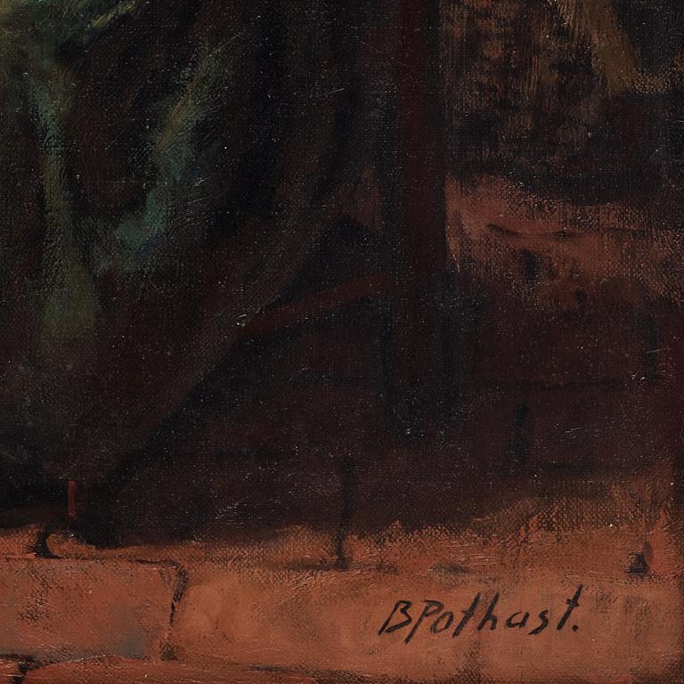 Bernard Pothast, Familjeidyll med mor och barn.