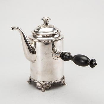 LARS BIUGG kaffekanna silver Jönköping 1786 gustaviansk.