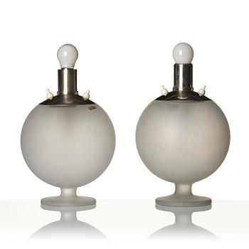 Harald Notini, bordslampor, ett par, modell "15206", Arvid Böhlmarks Lampfabrik, Stockholm, 1930-tal.