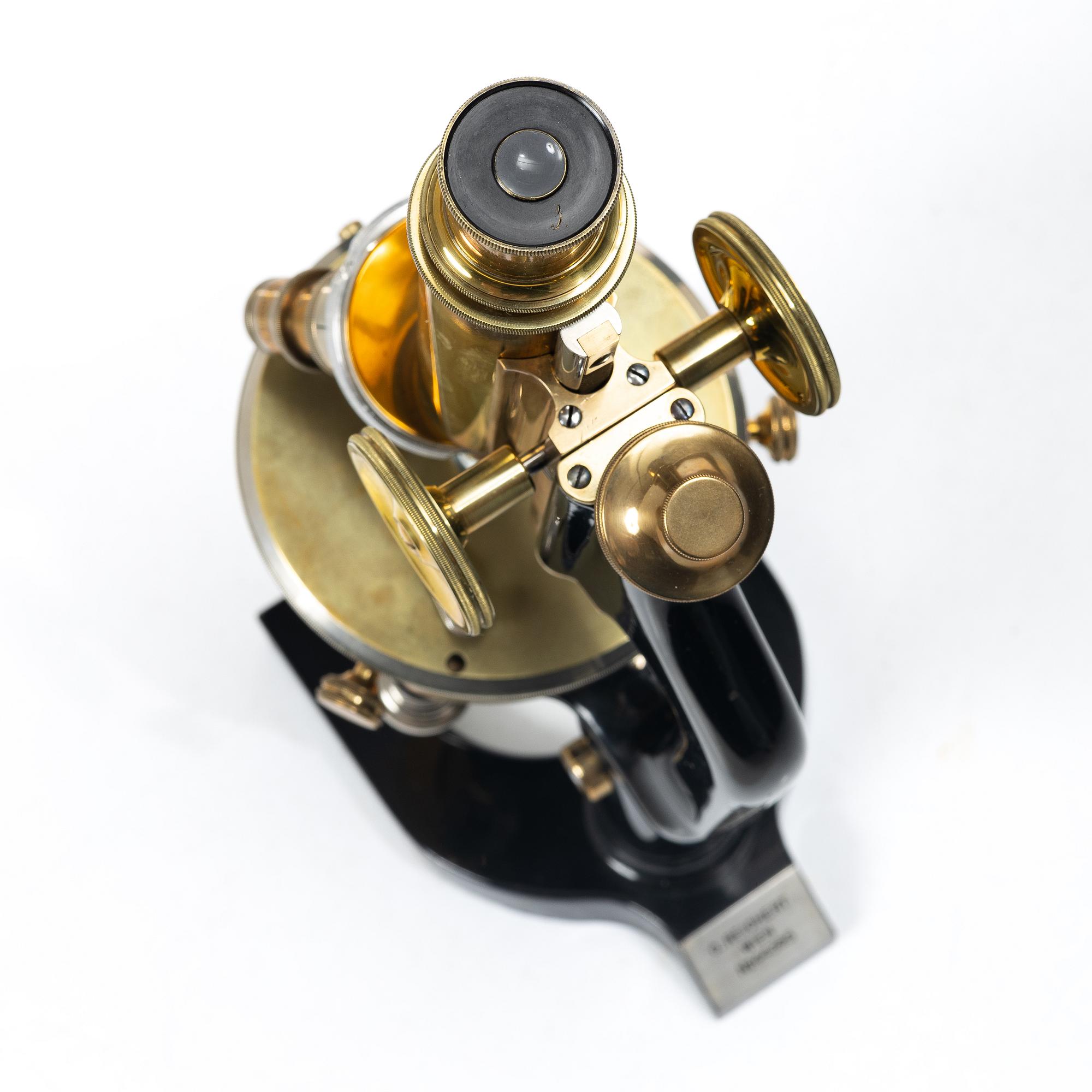 C Reichert, microscope in case, Austria, circa 1900.