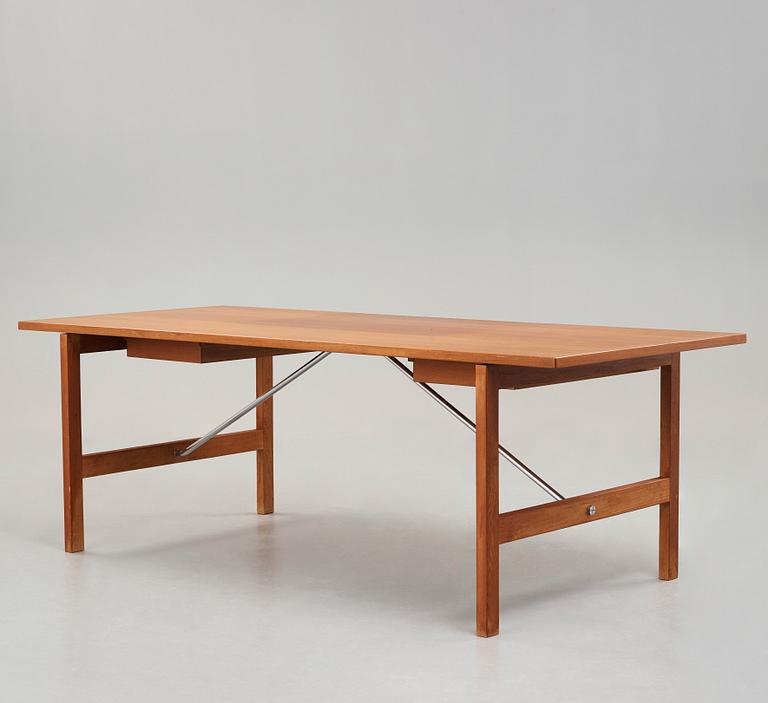 Hans J. Wegner, HANS J WEGNER, a "AT325A" teak and steel desk, Andreas Tuck, Denmark 1960's.