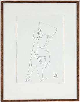 ROGER RISBERG, indian ink on paper, 2006, signed RR with monogram.