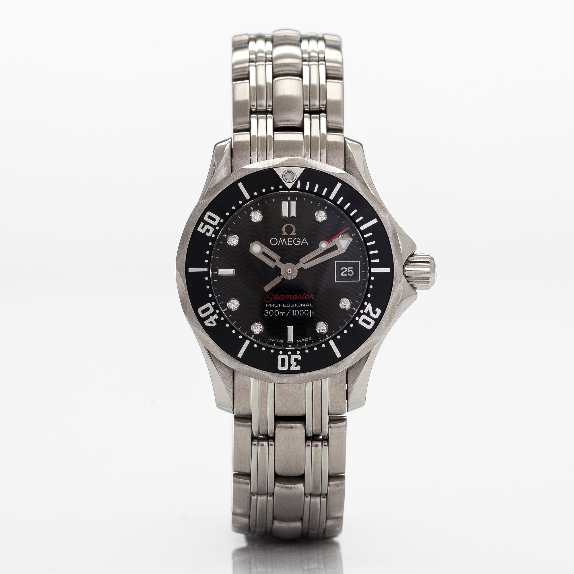 Omega, Seamaster, Professional, "Diamond Dial", wristwatch, 28.5 mm.