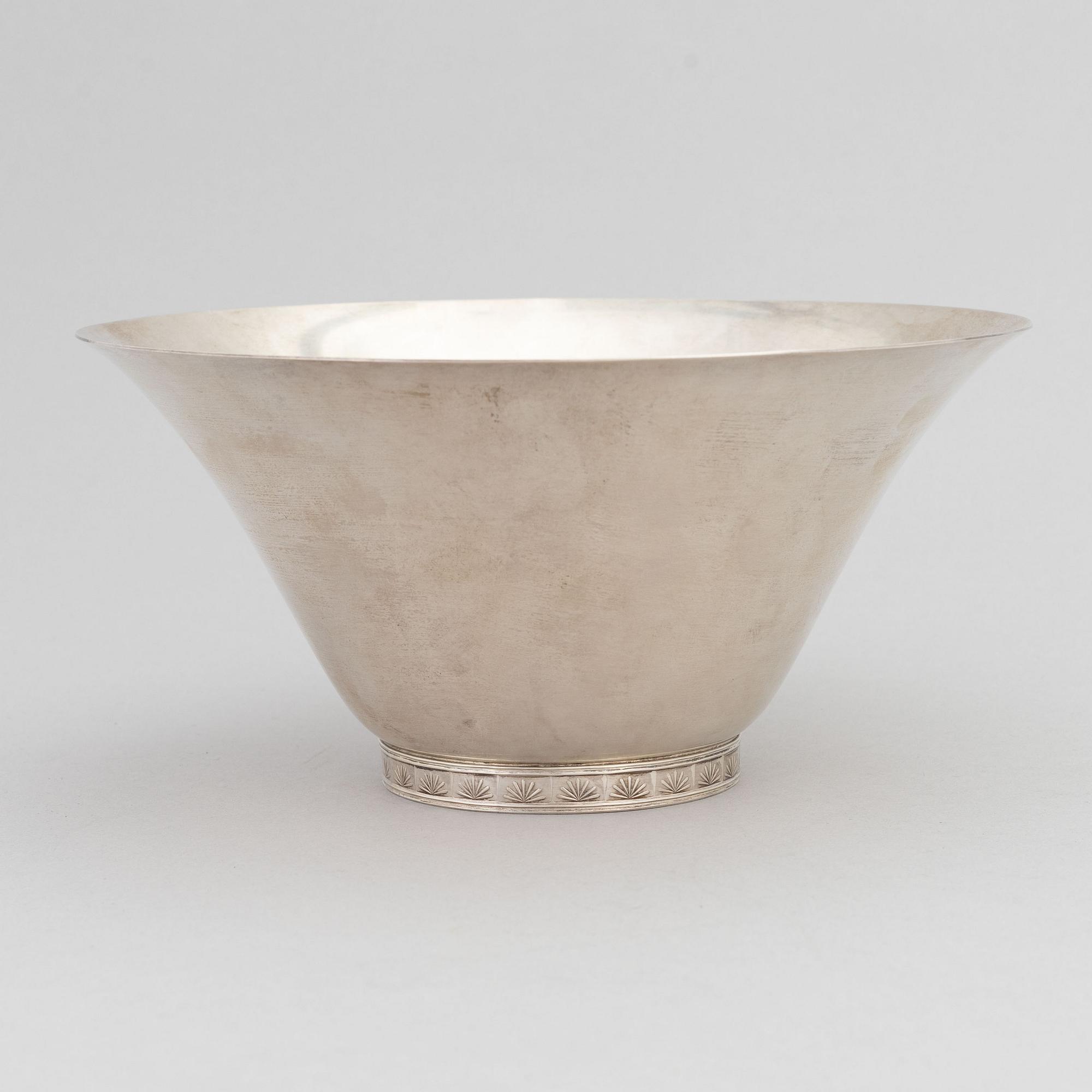 Wiwen Nilsson, skål, sterlingsilver, Lund 1968. Signerad.