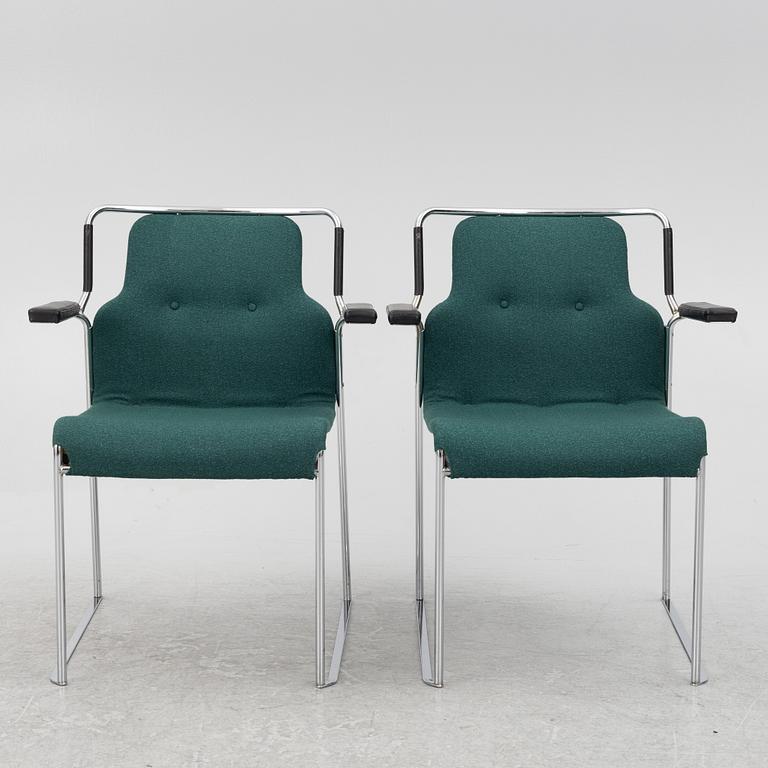 Bruno Mathsson, a set of 10  "Mia" chairs, Bruno Mathsson International.