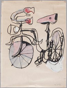 Madeleine Pyk, blandteknik, sign.