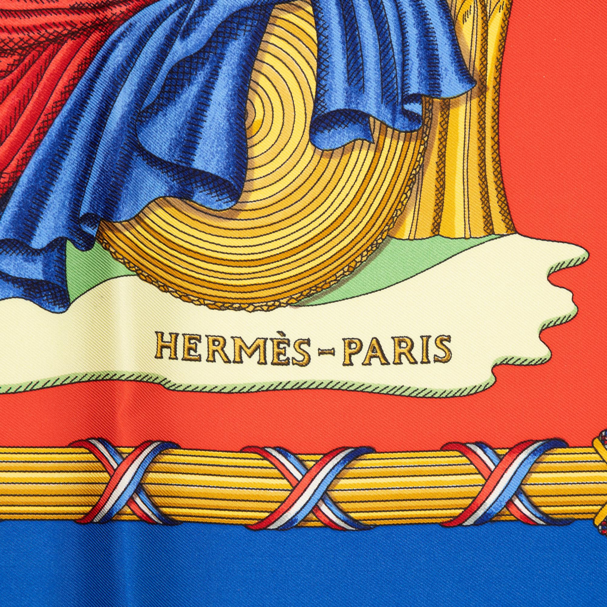 Hermès, scarf, "1789 Liberté Égalité Fraternité".