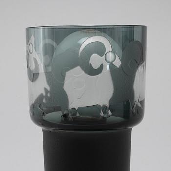 Two late 20th century table lamps by Hans-Ove Sandberg for Kosta.