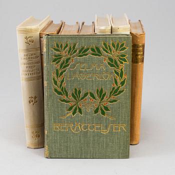 BOK. 8 volymer. Selma Lagerlöf, Albert Bonniers förlag, Stockholm, mestadels 1900-talets början.