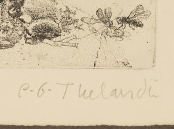 PG Thelander, "Man på bord", "Flugsvamp I", "Man-Fisk".