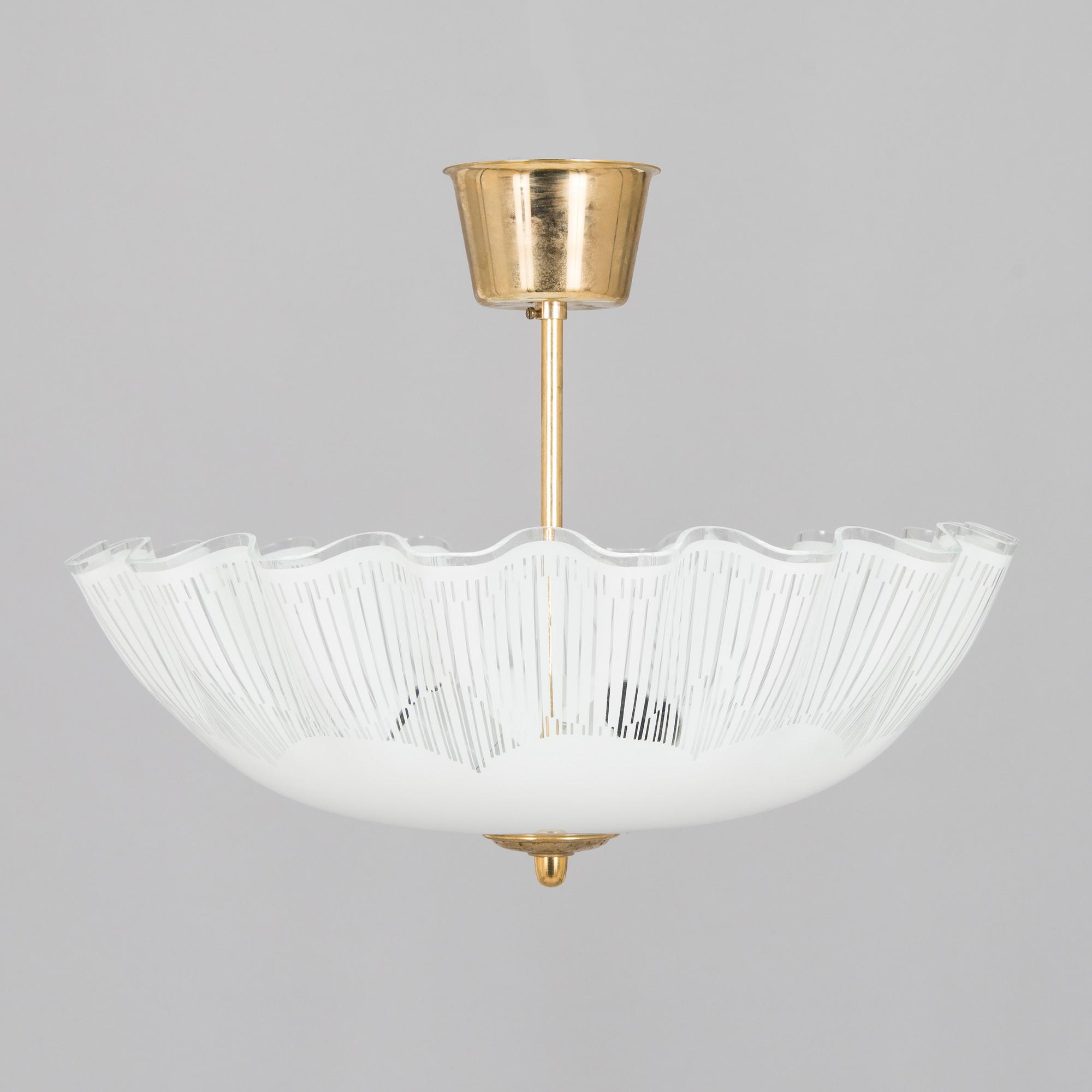 Alatter half of 20th century pendant light.