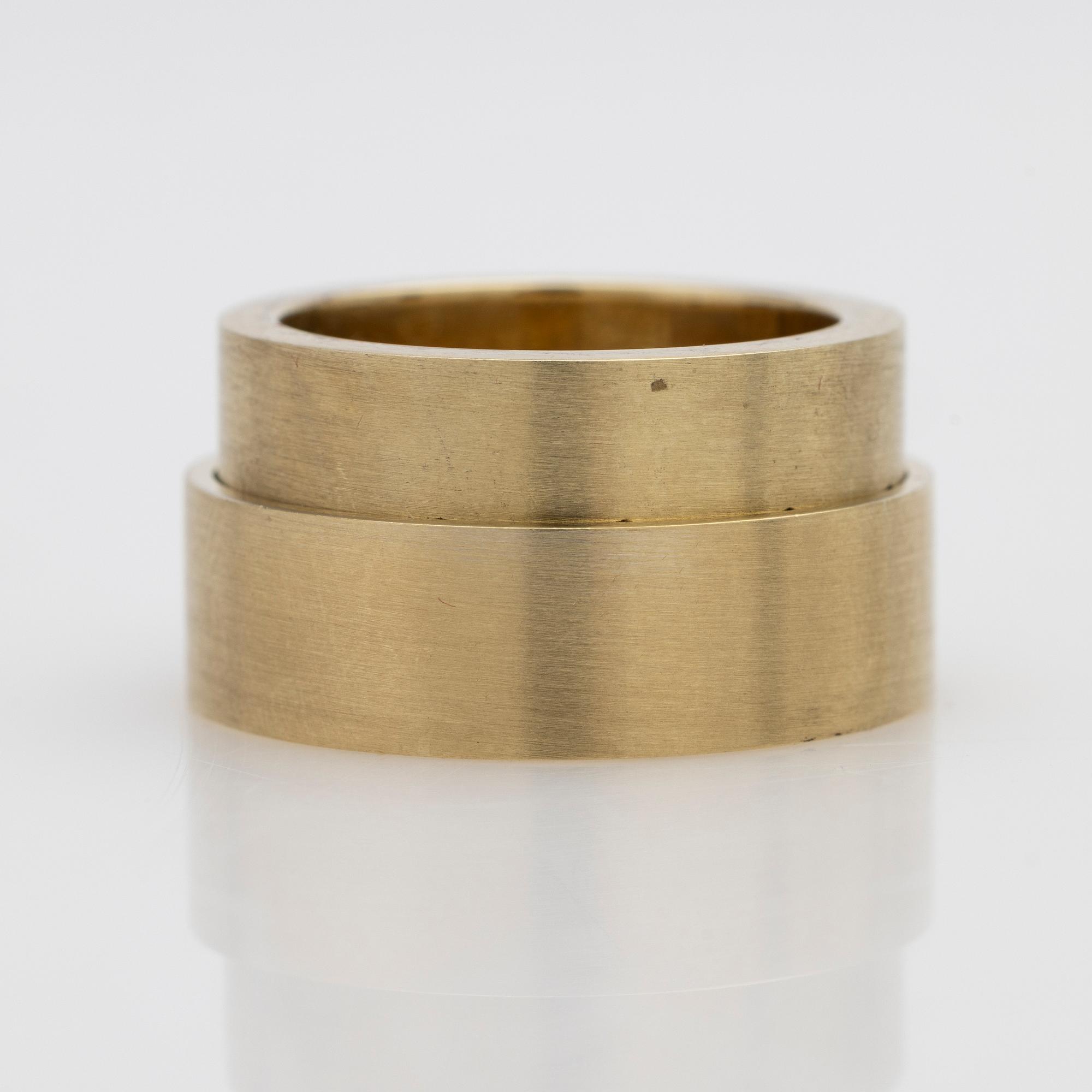 Ringar, ett par, 14 k, Sun Alyana.