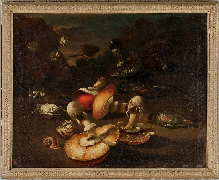 GIUSEPPE RECCO, hans krets, olja på uppfodrad duk.