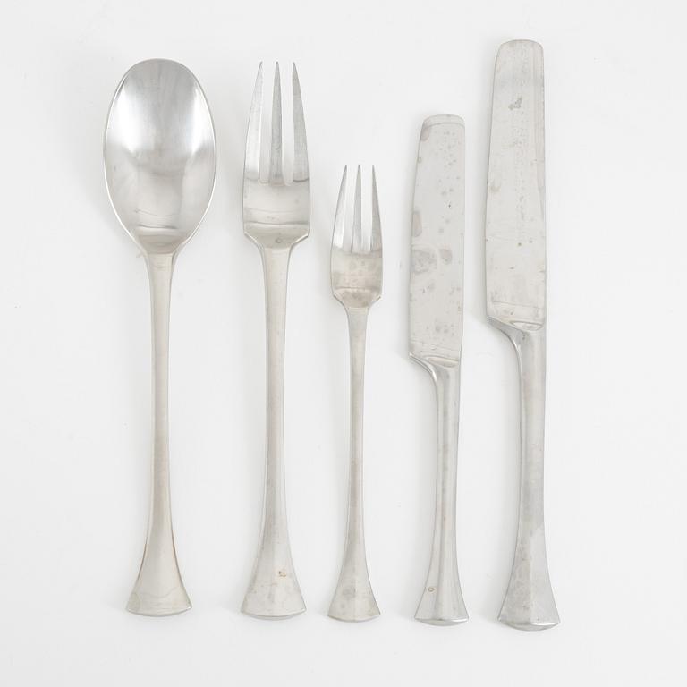 A Danish steel cutlery, Jens Harald Quistgaard, Dansk Designs France IHQ (74 pieces).