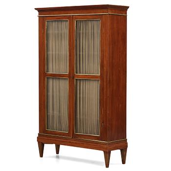 3. A late Gustavian mahogany bibliothéque, Stockholm, late 18th century.