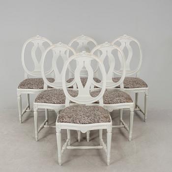 STOLAR, 6 st, gustaviansk stil, 1900-talets första hälft.