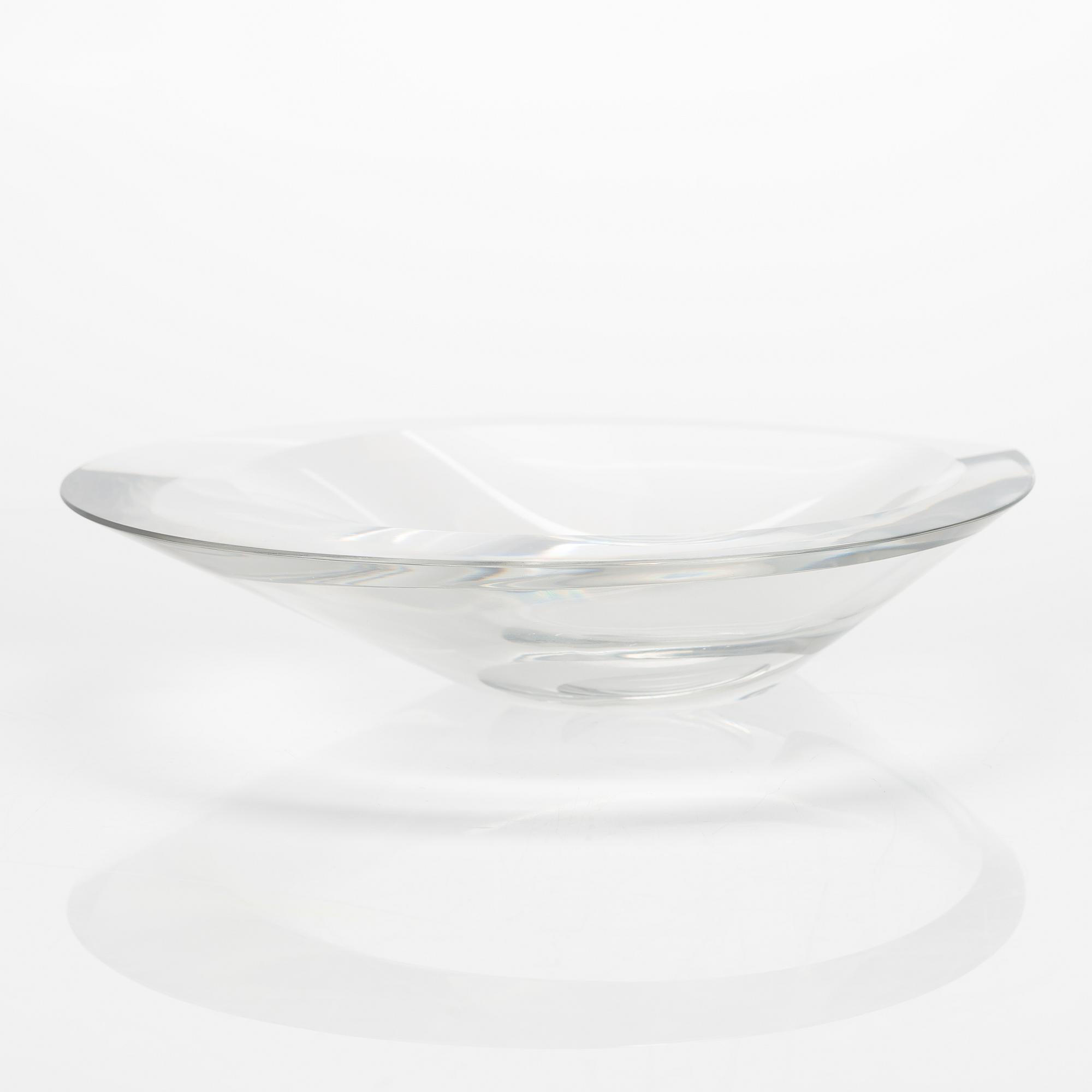 Tapio Wirkkala, konstglas, skål, signerad Tapio Wirkkala, Iittala -56.