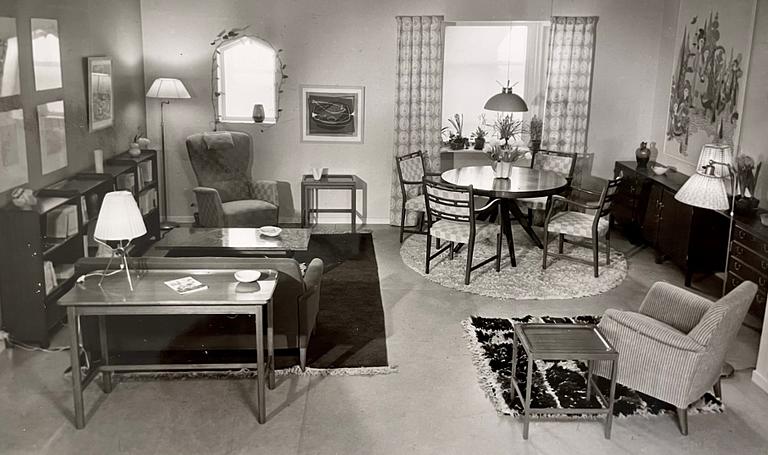 Bertil Brisborg, & Torsten Claeson (1893-1978), a table lamp, model, Triva "532-018", Nordiska Kompaniet, 1950s.