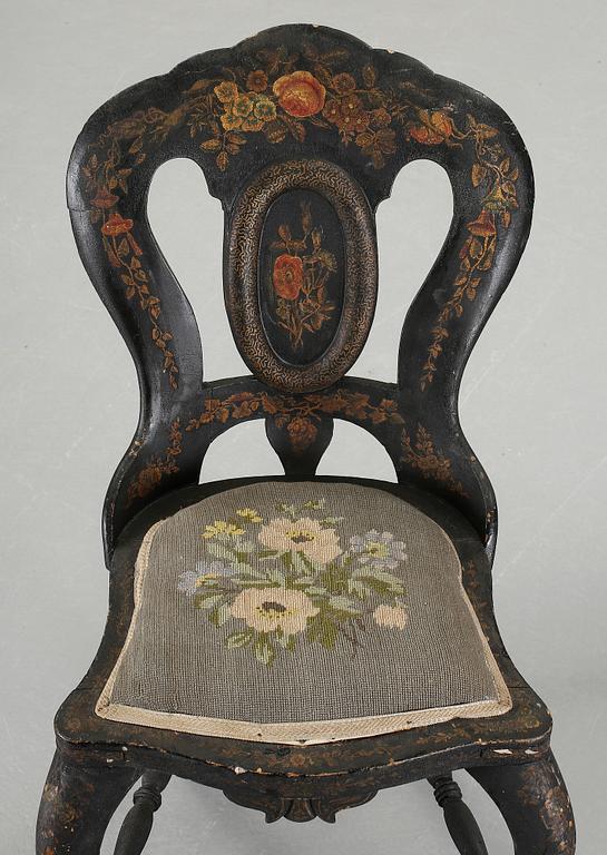STOLAR. ett par, barockstil, 1800-talets andra hälft.