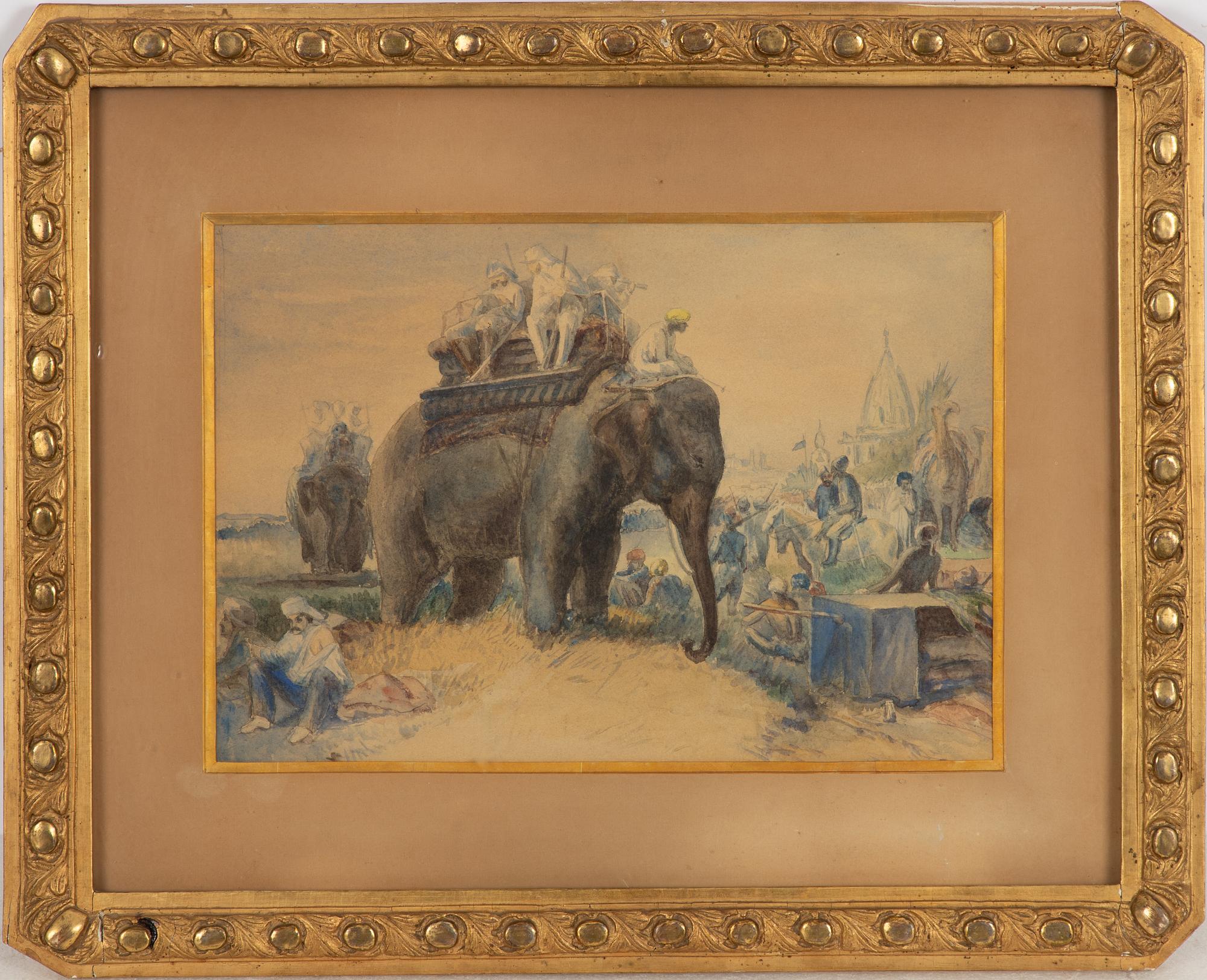 Egron Lundgren, tillskriven. Motiv från Indien.