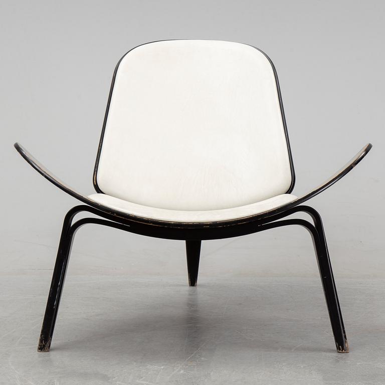 Hans J Wegner, a 'The Smiling Chair/CH07' easy chair from Carl Hansen & Søn, Odense, Denmark.