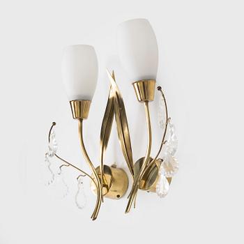 Maria Lindeman, vägglampor, ett par, 1900-talets mitt.