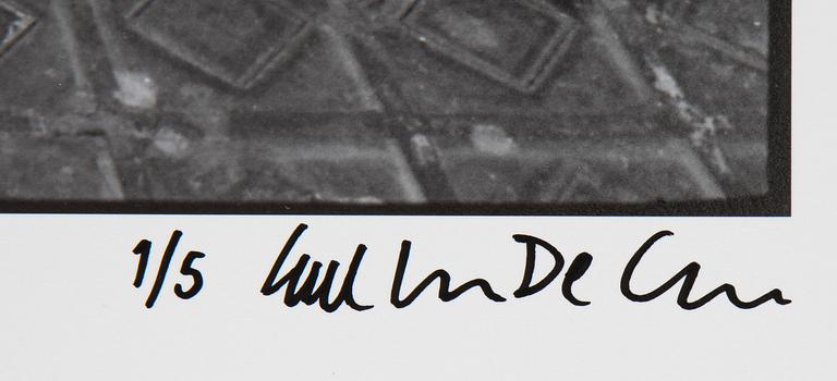 Carl Johan De Geer, photo, signed 1/5.