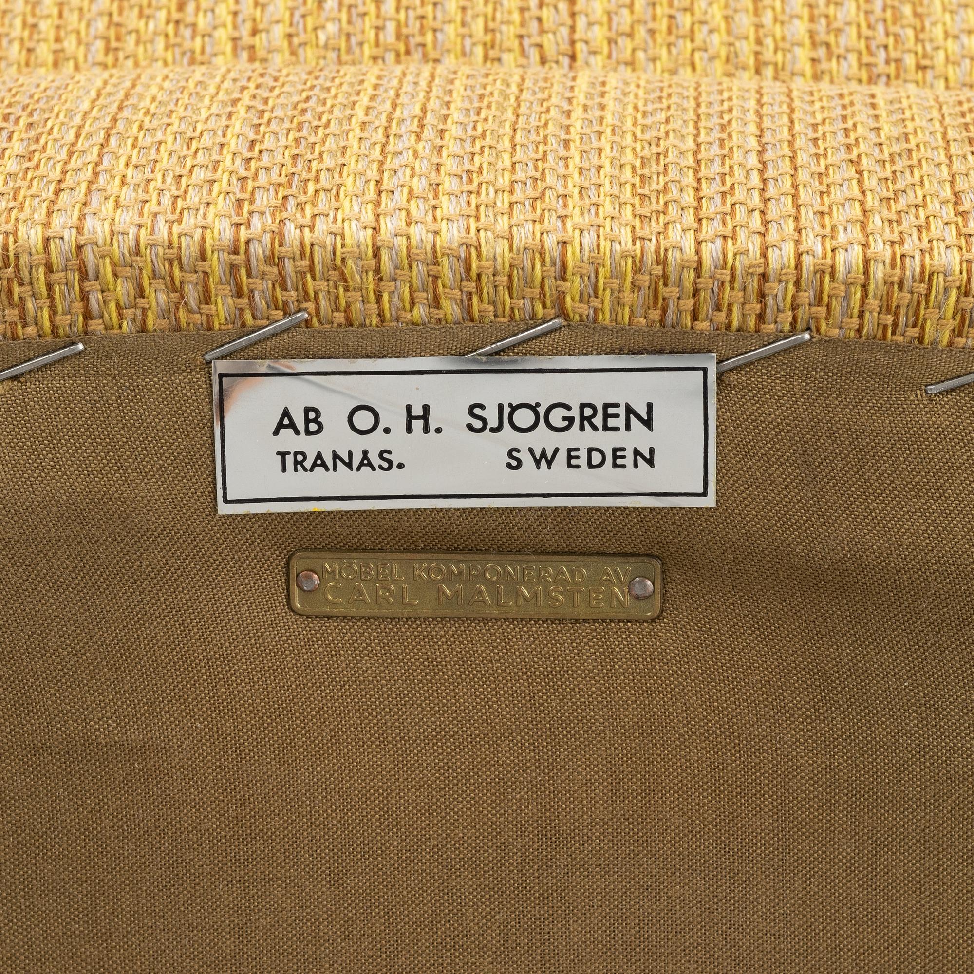 Carl Malmsten, fåtöljer, ett par  "Farmor", O.H. Sjögren 1900-talets andra hälft.