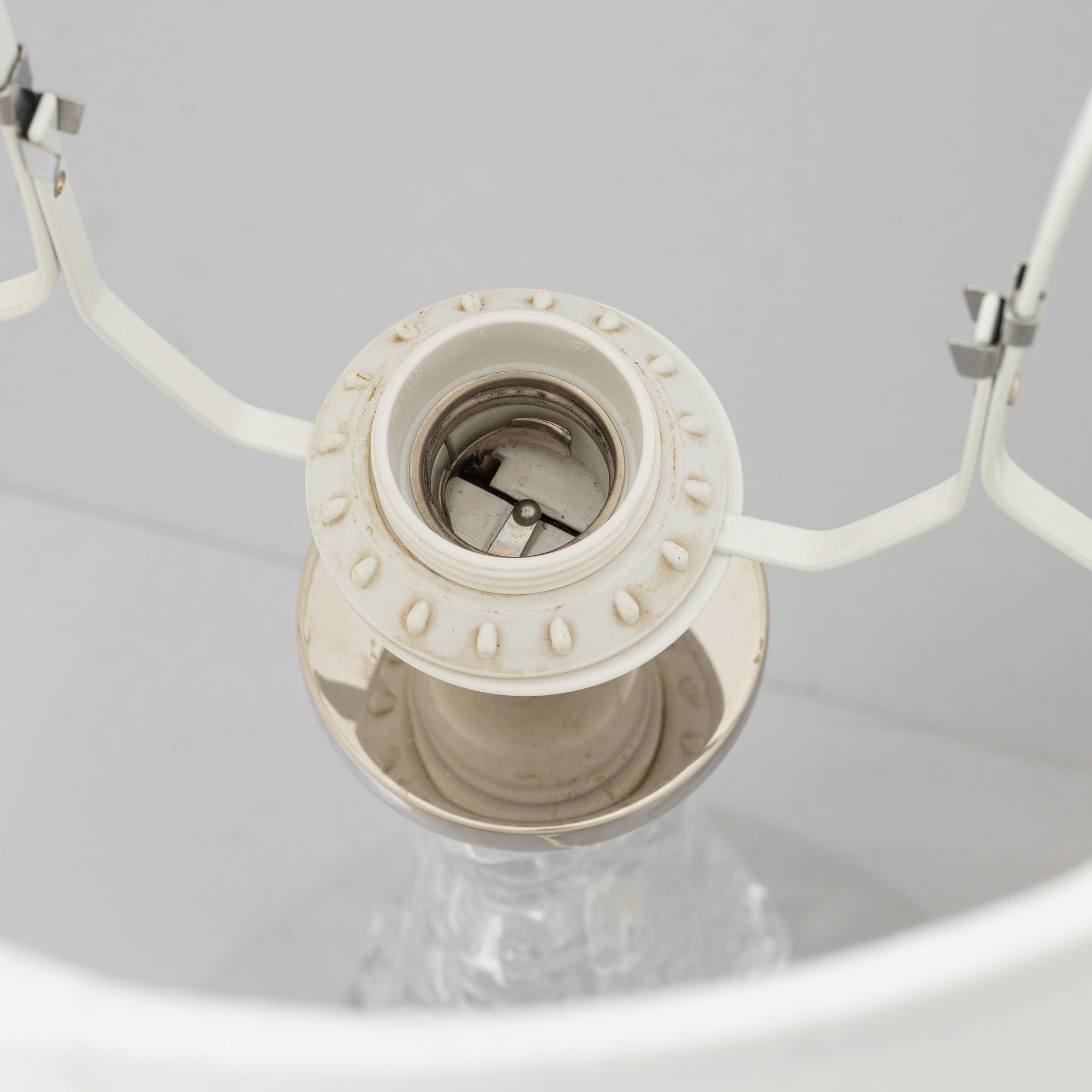 Carl Fagerlund, a pair of model 'RD-1477' table lamps, Orrefors.