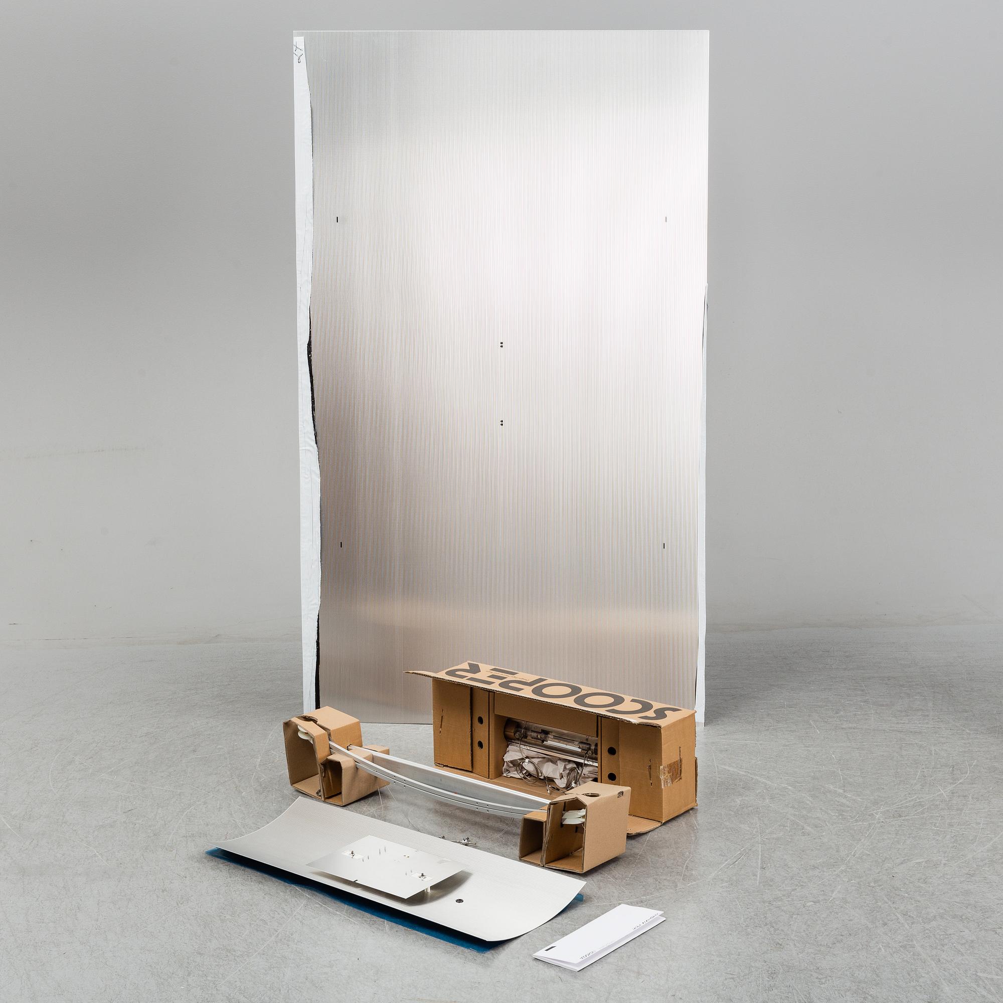 Ingo Maurer, a 'Scooper' ceiling light, late 20th Century.