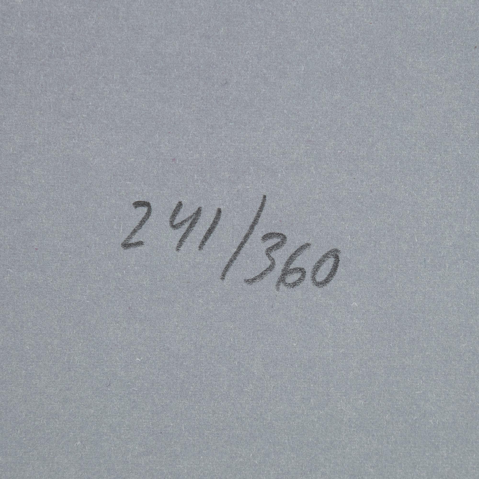 Yrjö Edelmann, färglitografi, 1997, signerad 241/360.
