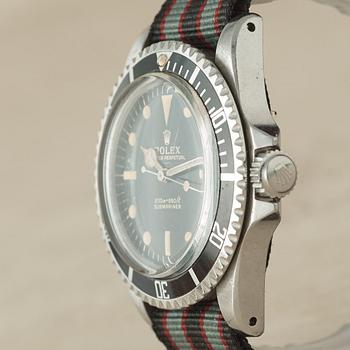 ROLEX, Oyster Perpetual, Submariner (200m=660ft), "Upper-underline, gilt, meter first, pointed crown guards",
